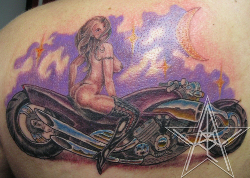 Woman and Bike
